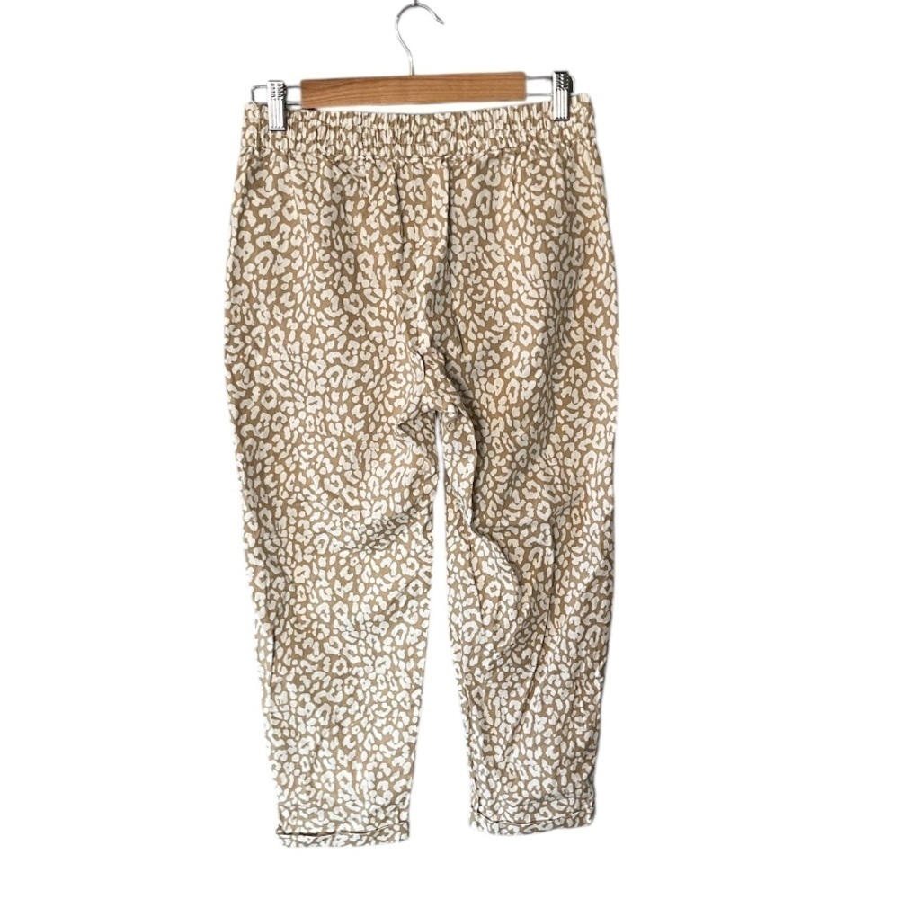 NWT J. Crew Linen Blend Leopard Drawstring Pants … - image 3